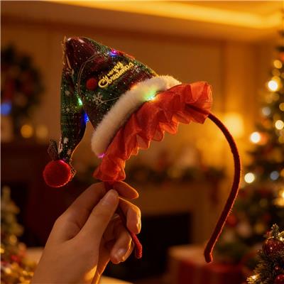 绿色精灵圣诞帽发箍 - OBL10387209