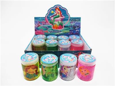 盒庄12只圆桶美人鱼水晶泥 - OBL10387749