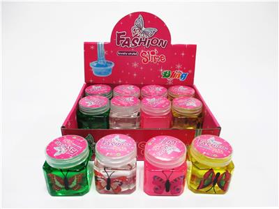 盒庄12只方桶蝴蝶水晶泥 - OBL10387752