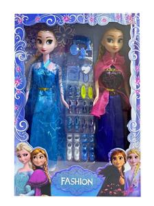 11寸实身活手冰雪奇缘娃娃 11寸芭比时尚芭比套装芭比公主冰雪芭比冰雪公主过家家 - OBL10387893