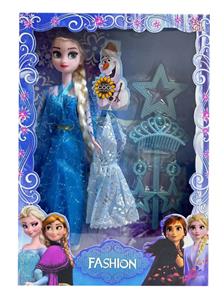 11寸实身活手冰雪奇缘娃娃 11寸芭比时尚芭比套装芭比公主冰雪芭比冰雪公主过家家 - OBL10387895