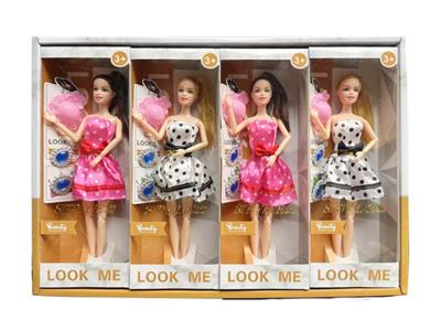 11关节实身芭比娃娃 11寸芭比时尚芭比套装芭比公主娃娃芭比饰品  1展示盒4小盒 - OBL10387925