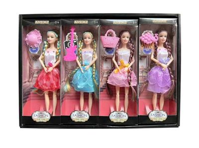 11关节实身芭比娃娃 11寸芭比时尚芭比套装芭比公主娃娃芭比饰品 1展示盒4小盒 - OBL10387935