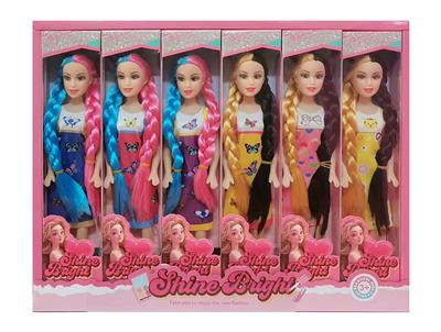 11寸长辫空身芭比 1展示盒12小盒子装 - OBL10388369