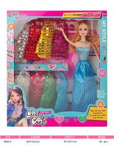 11寸实身活动手芭比挂衣彩盒 - OBL10388691