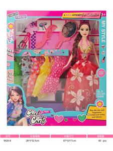 11寸实身活动手芭比挂衣彩盒 - OBL10388693