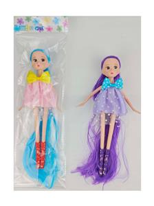 9寸实身活动手长发珍妮娃娃 - OBL10388699