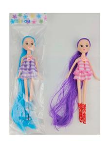 9寸实身活动手长发娃娃珍妮娃娃 - OBL10388709