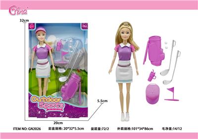 11.5寸关节身Gina娃娃11.5寸运动女孩 - OBL10389014