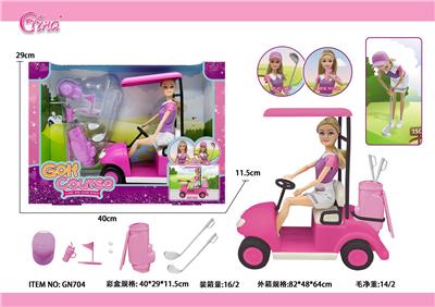 11.5寸关节身Gina娃娃11.5寸高尔夫女孩 - OBL10389026