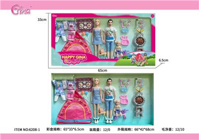 11.5寸男女实身+4.5寸实身11.5一家人中套盒 - OBL10389057