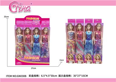 11.5实身11.5寸印花身公主，4款混装 - OBL10389061