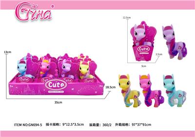 搪胶马 独角兽/4款混装 - OBL10389114