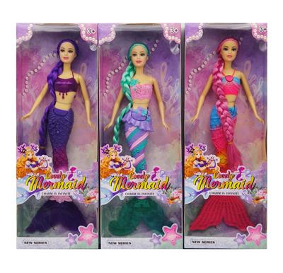 11寸实身灯光美人鱼  3款混装 - OBL10389292