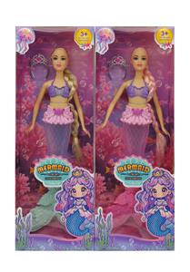 11寸实身灯光音乐美人鱼+皇冠 2色混装 - OBL10389295