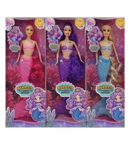 11寸实身灯光美人鱼  3款混装 - OBL10389297