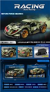 DIY拼装积木 科技回力车 - OBL10389336