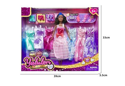 11.5寸实身黑人换装娃娃 - OBL10389493