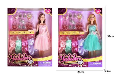 11.5寸实身关节换装娃娃/2款混装 - OBL10389503