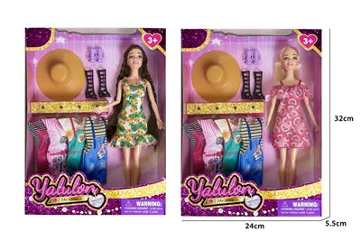 11.5寸实身关节换装娃娃/2款混装 - OBL10389507