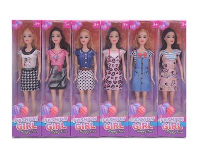 11.5寸关节实身时尚芭比 6款混 - OBL10389640