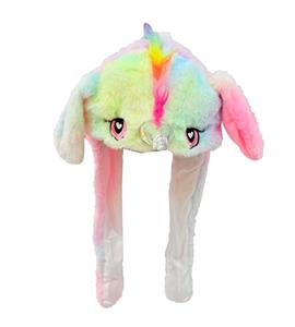 扎染独角兽带灯动耳帽 - OBL10389715