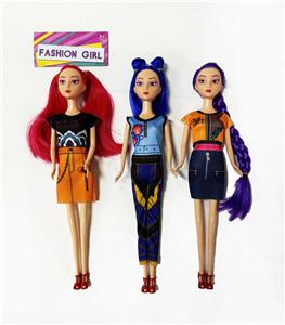11.5寸实身时尚娃娃/3款混装 - OBL10390528