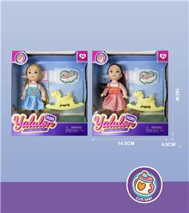 4.5寸实身婴儿娃娃/2款混装 - OBL10390553