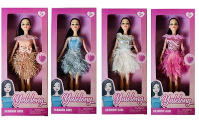 11.5寸实身关节时尚娃娃/4款混装 - OBL10390557