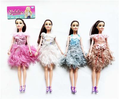 11.5寸实身关节时尚娃娃/4款混装 - OBL10390598