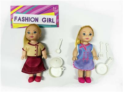 4.5寸实身时尚娃娃/2款混装 - OBL10390613