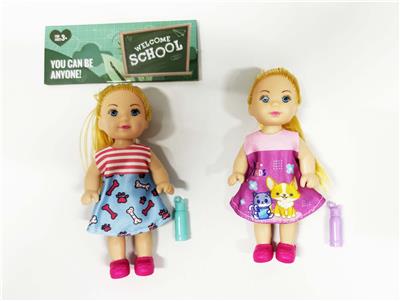 4.5寸实身时尚娃娃/2款混装 - OBL10390623