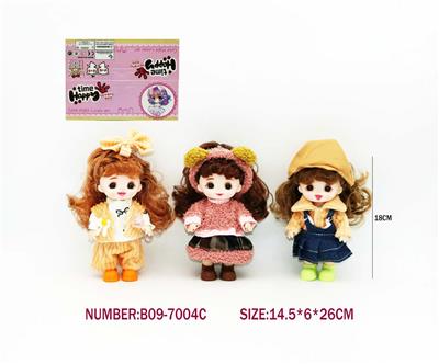 7寸18CM5关节仿真眼表情娃娃萌娃 - OBL10390708