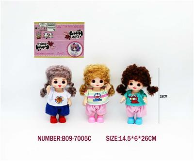 7寸18CM5关节仿真眼表情娃娃萌娃 - OBL10390709