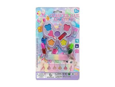 跨境儿童彩妆儿童化妆品饰品美甲梳扮女孩玩具过家家新款DIY饰品化妆品套装 - OBL10391270