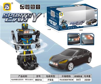 电动特斯拉变形（带灯光音乐） - OBL10391732