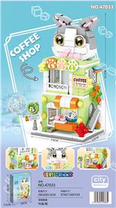DIY拼装积木 猫咪咖啡屋 - OBL10392126