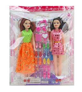 11.5寸30厘米5关节空身彩印眼时尚芭比娃娃+鞋梯+配件（衣服多款多色混装） 公主换装芭比娃娃套装 - OBL10392190