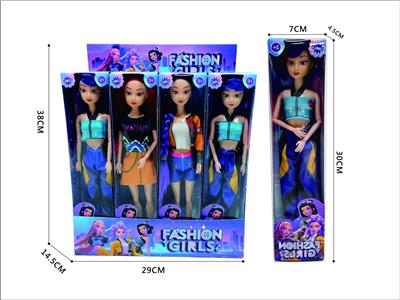 展示盒12窗盒11寸实身活动关节时尚休闲猎魔女团芭芘 - OBL10392199