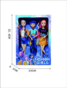 窗盒3个11寸实身活动关节时尚休闲猎魔女团芭芘 - OBL10392203