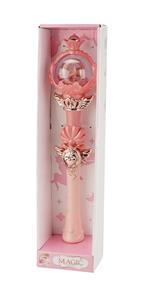 女孩声光音乐魔法电动棒 （2款实色版混装） - OBL10392375