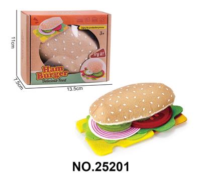 毛毡食物热狗游戏食品套装（10块） - OBL10392702