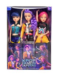 K-POP 猎魔女团真人版11.5寸12关节实身Rumi鲁米打歌芭比3人混装，金貂卡片一张 - OBL10392768