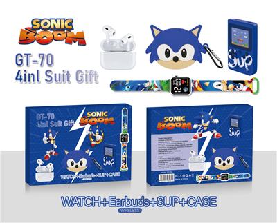 索尼克卡通耳机潮酷时尚套装 - OBL10393018