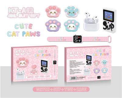 猫爪卡通耳机套装 - OBL10393021