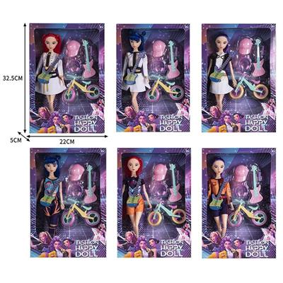 11寸实身K-POP猎魔女团娃娃带配件 6款混 - OBL10393113
