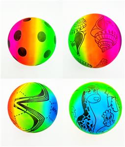 9寸四款混装充气彩虹球 - OBL10393190