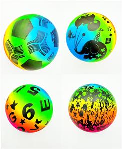 9寸四款混装充气彩虹球 - OBL10393192