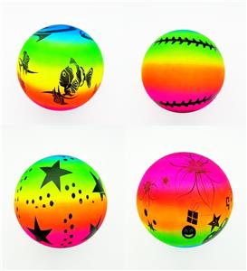 9寸四款混装充气彩虹球 - OBL10393193