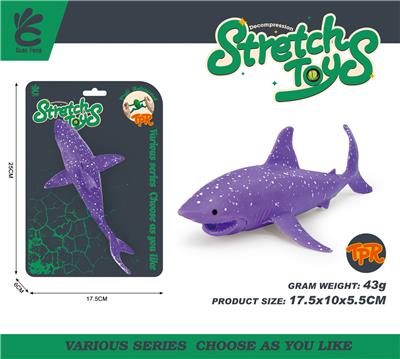 TPR 软胶紫色鲨鱼 - OBL10393214